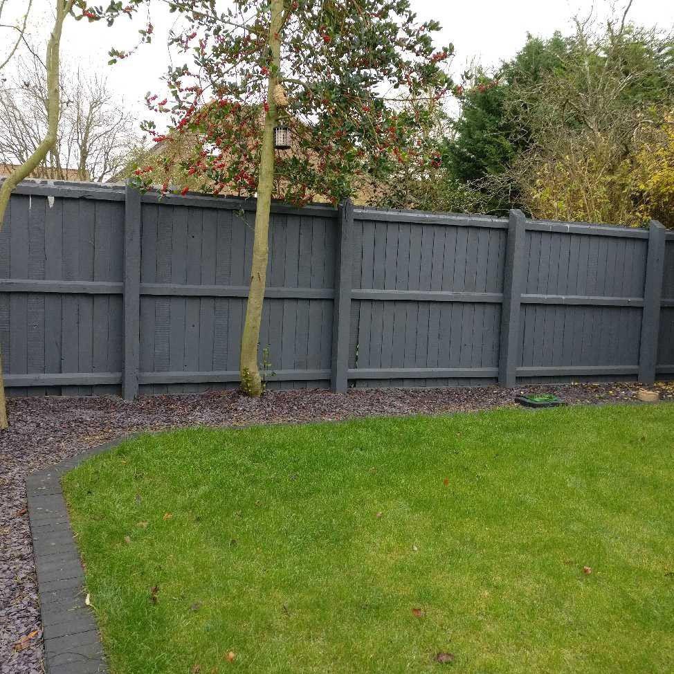 Grey Painted Fencing